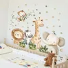 Giraffe, Löwe, Elefant & Affe Wandaufkleber – Abnehmbare Produktbild-Vorschau 3