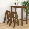 vidaXL Taboret 2 szt. Miodowy brąz 40x40x75 cm lite drewno Podgląd zdjęcia produktu 2