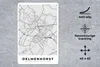 MuchoWow® Mauspad Mousepad Delmenhorst - Karte - Stadtplan Produktbild-Vorschau 2