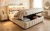 Letto imbottito 140x200 cm con spazio contenitore Anteprima dell’immagine prodotto 16