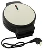 A black and white waffle maker with a power cord and plug. Produktbild-Vorschau