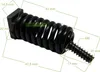 A black spring and screw assembly with measurement annotations. Produktbild-Vorschau