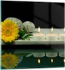 Bilder auf glas - Spa Blume Kerze Stein - 70x70cm - Produktbild-Vorschau 1