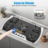 Table de cuisson à gaz, plaque de cuisson encastrable à 5 Voir les images du produit 2