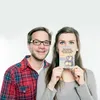 Mr. & Mrs. Panda Ansichtskarte Pinguine Kuscheln Design - Produktbild-Vorschau 4