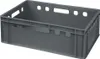 E2 Kisten mit grauem Deckel 600 x 400 x 200 mm Farbe: grau Produktbild-Vorschau 2