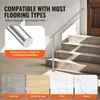 A handrail installed on outdoor stairs, with examples of compatible flooring types shown below. Podgląd zdjęcia produktu