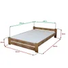 Bett Emily 120 x 200 cm, Eiche Matratze: Matratze Deluxe 10 Produktbild-Vorschau 3