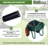 2-Rad Schubkarre 100 L 160 kg Gartenschubkarre Lufträder Produktbild-Vorschau 4