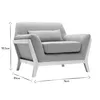 Miliboo - Design-Sessel Grau Holzbeine YOKO Produktbild-Vorschau 6