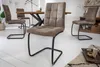 Industrial Freischwinger Stuhl MODENA vintage taupe mit Produktbild-Vorschau 3