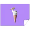 MuchoWow® Poster Eiscreme - Vogel - Pelikan - Weiß - Produktbild-Vorschau 1