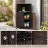 COSTWAY Mobile da giardino angolare in polyrattan, mobile Anteprima dell’immagine prodotto 8