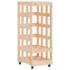 vidaXL Stojan na palivové dřevo s kolečky 40x49x110 cm Náhled obrázku produktu 1