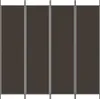 paravento 4 pezzi in tessuto marrone 200x200 cm Anteprima dell’immagine prodotto 8