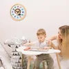 Orologio da parete Relaxdays per bambini, Ø 30 cm, orologio Anteprima dell’immagine prodotto 3