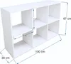 IKEA KALAX Bibliothèque 2x3 cubes, blanc, 100 x 67 cm, Voir les images du produit 2