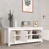 vidaXL Skriňa na topánky biela 110x38x45,5 cm Masívne Náhľad obrázku produktu 7