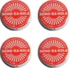 Four round chocolate tins arranged in a 2x2 grid against a white background. Produktbild-Vorschau