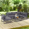 Outsunny 6-persoons loungeset voor de tuin, tuinset, Productafbeelding-voorbeeld 2