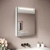 SONNI 48,5 x 70 x 13 cm Armoire de toilette en bois à une Voir les images du produit 2