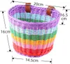 Duhová barva 21*16*16 cm malý košík na kolo přední košík na Náhled obrázku produktu 2
