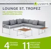 Juskys Gartenmöbel Lounge St. Tropez für 4 Personen - Produktbild-Vorschau 2