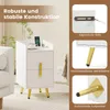 COSTWAY Nachttisch mit Ladestation, schmaler Nachtschrank Produktbild-Vorschau 7