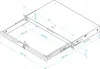 A technical drawing of a server rack drawer with dimensions. Náhľad obrázku produktu
