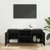 vidaXL Meuble TV noir imitation chêne 104 x 35 x 50 cm Bois Voir les images du produit 4