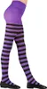 Kinder-Strumpfhose schwarz-violett-gestreift Produktbild-Vorschau 3