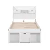 Flieks Holzbett Jugendbett 90x200cm mit USB, Klassisches Produktbild-Vorschau 8