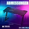 XINZI Gaming Table Gaming avec porte-boisson et crochet Voir les images du produit 2