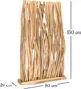 RAUMTEILER "TEKEA" | 130 cm, Teakholz | Äste Paravent Produktbild-Vorschau 2