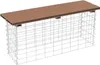 Gabionenbank Gabionen Sitzbank WPC 100x30x43cm Gartenbank Produktbild-Vorschau 1