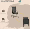 Outsunny Sitzgruppe klappbar 7tlg. Balkonset 1 Tisch+6 Produktbild-Vorschau 5