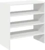 vidaXL Portascarpe 2 pezzi impilabili bianco 60x30x30,5 cm Anteprima dell’immagine prodotto 1