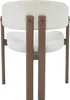 Flieks : 6 chaises de salle à manger en métal aspect bois, Voir les images du produit 5