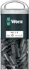 A clear, professional shot of a container filled with screwdriver bits, with branding and product information visible. Voir les images du produit