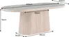 riess-ambiente Ovaler Esstisch UNIQUE 200cm weiß braun Produktbild-Vorschau 2
