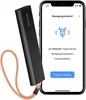 A black Invoxia GPS tracker with an orange lanyard is shown next to an iPhone displaying a notification about movement detection. Náhľad obrázku produktu
