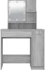 A vanity table with a mirror and lights. Produktbild-Vorschau