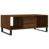 The Living Store Couchtisch Braun Eichen-Optik 90x50x36,5 Produktbild-Vorschau 3