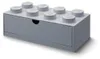 LEGO® Tischbox 8 mit Schublade - grau Produktbild-Vorschau 1