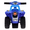 Rear view of a blue toy quad bike for children. Produktbild-Vorschau