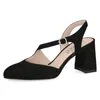 Caprice Damen Slingpumps Leder Pumps Blockabsatz Riemchen Produktbild-Vorschau 5