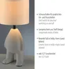 JUST LIGHT LED Tischleuchte TED Stoffschirm beige H 14cm Produktbild-Vorschau 3