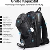 OKWISH Herren Diebstahlsichere Brusttasche Umhängetasche, Produktbild-Vorschau 7