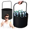 Flaschentasche Stahl Schwarz – Getränketräger 6 Flaschen 35 Produktbild-Vorschau 2