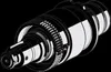 A black and white illustration of a mechanical component, possibly a valve or regulator, against a black background. Produktbild-Vorschau